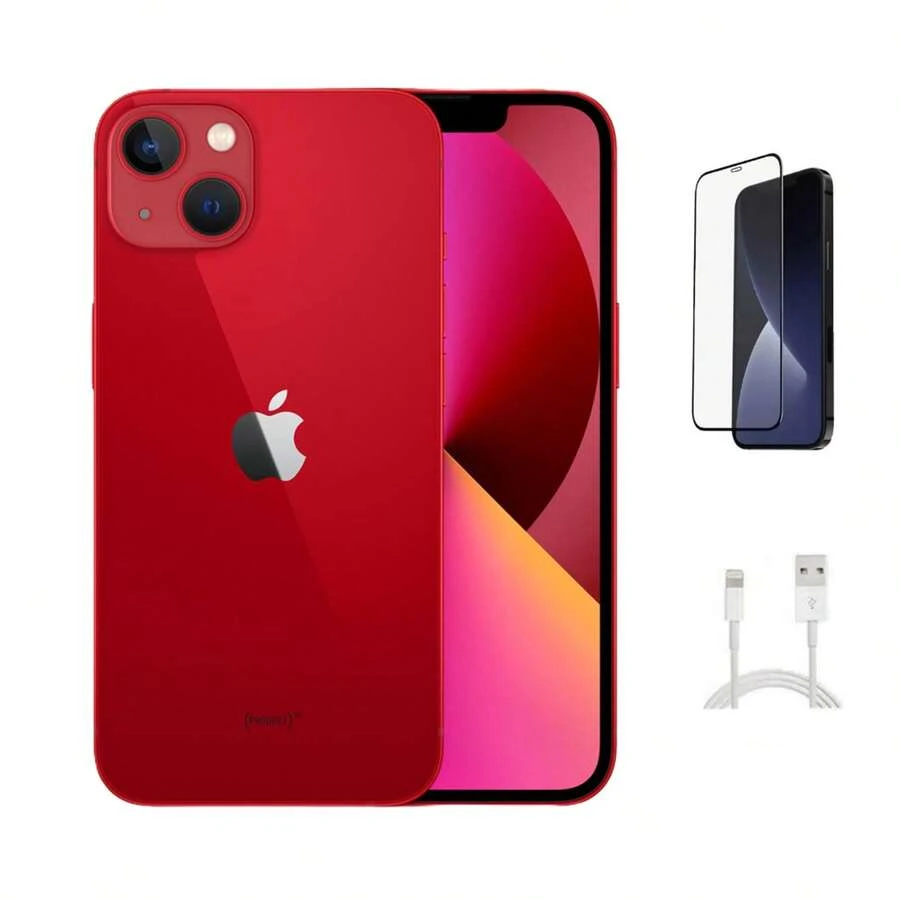 Refurbished Apple IPhone 13 Mini A2481 (Fully Unlocked) 128GB Red (Grade B) W/ Pre-Installed Tempered Glass - 查看 1