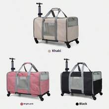 Extra Large Portable Pet Carrier - Spacious, Detachable, Foldable, Breathable Design, Convenient For Pet Travel - Suitable For Cats, Dogs And Small Animals Cat Backpack Cat Bicycle Trailer - Multicolor - View 13