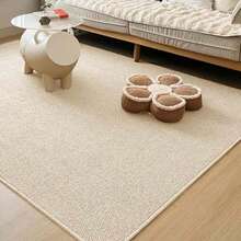 1pc Machine Washable Non-Slip Floor Mat, Soft Absorbent Stain-Resistant Kitchen Bathroom Hallway Laundry Room Carpet - Beige - View 24