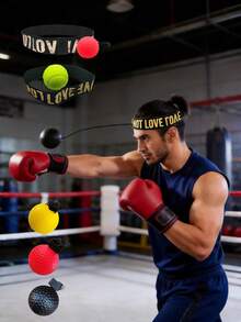 Bộ bóng boxing đeo đầu phản xạ, bóng tốc độ boxing bằng chất liệu PU đàn hồi cao, kèm băng đeo đầu co giãn điều chỉnh được, phụ kiện bóng tập luyện cho Sanda và võ thuật hỗn hợp, dụng cụ tập tốc độ, phản xạ, độ chính xác, tập chiến đấu hỗn hợp, tập trung, kỹ năng chiến đấu, phối hợp tay mắt, cải thiện nhanh tốc độ boxing và thời gian phản xạ, tập thể dục tại nhà giảm căng thẳng - Nhiều màu - Xem 2