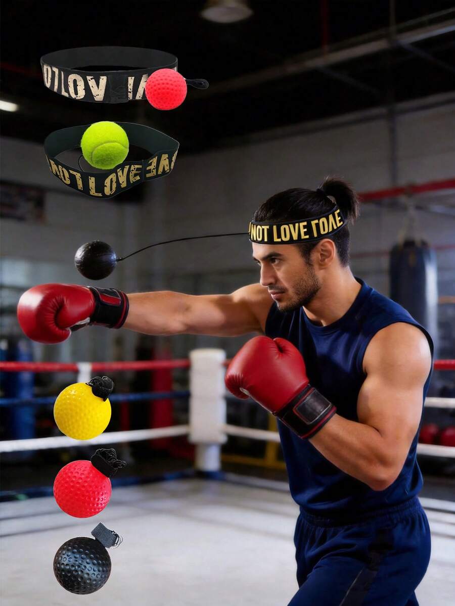 Bộ bóng boxing đeo đầu phản xạ, bóng tốc độ boxing bằng chất liệu PU đàn hồi cao, kèm băng đeo đầu co giãn điều chỉnh được, phụ kiện bóng tập luyện cho Sanda và võ thuật hỗn hợp, dụng cụ tập tốc độ, phản xạ, độ chính xác, tập chiến đấu hỗn hợp, tập trung, kỹ năng chiến đấu, phối hợp tay mắt, cải thiện nhanh tốc độ boxing và thời gian phản xạ, tập thể dục tại nhà giảm căng thẳng