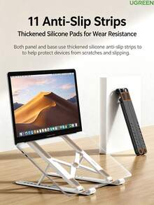 UGREEN Ultra-Thin Foldable Laptop Cooling Stand, 8-Level Adjustable Ergonomic Design, Universal For Tablets And Phones, 5-Point Anti-Slip, Portable And Lightweight, Compatible With Apple, Huawei, Lenovo - View 6