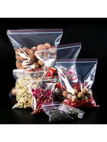 20 Pcs/Bag, Transparent Plastic Resealable Cellophane Bags, Self-Sealing Bags - White - View 3