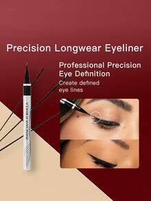 Physicians Formula 眼線筆，睫毛強化 2 合 1 眼線精華液，低過敏性，無動物實驗，純素 - 黑色 - 查看 1