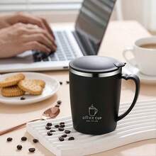 1pc Stainless Steel Mug, Suitable For Juice, Milk, Coffee, Perfect Birthday And Holiday Gift, Gift For Family, Gift For Him, Fun Mug - Multicolor - View 3
