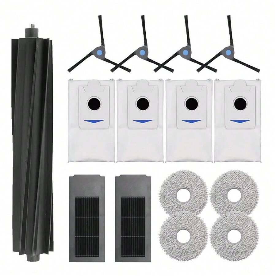 Ecovac Deebot X2 Omni / X2 Pro / X2 掃地機器人配件,主刷、側刷、HEPA 濾網、拖布、集塵袋、備用零件 - 15pcs - 查看 1