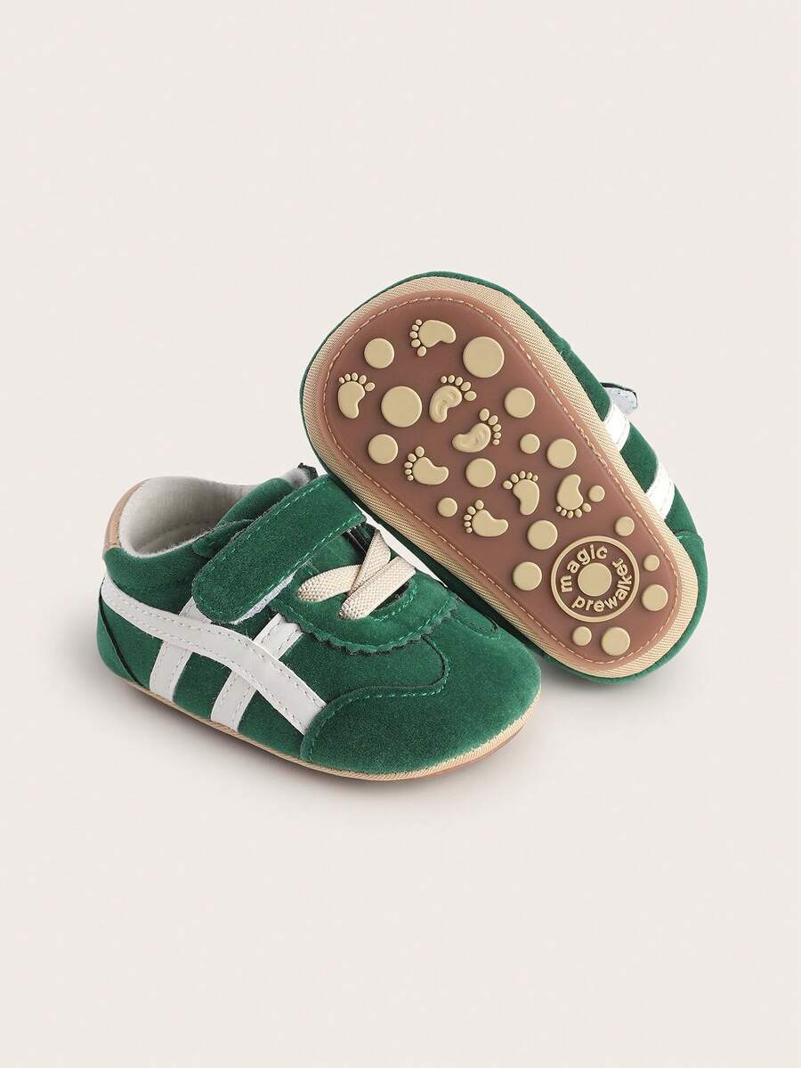 Spring/Autumn 3-6-9 Months Unisex Infant Solid Color Casual Shoes Soft Sole Anti-Slip Walking Shoes Fashion Minimalist Newborn Shoes