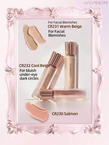 COLORROSE 4.6g Girls Dream Music Box Series Liquid Concealer, Warna Salmon, Cakupan Penuh, Hasil Akhir Alami Bercahaya, Melembapkan & Ringan, Halus & Menghidrasi, Tidak Menggumpal, Tampilan Segar Tahan Lama - CR230 - View 4