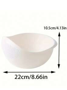 1pc Kitchen Multi-Function Rice Washing Strainer, Household Plastic Rice Sieve, Vegetable And Fruit Washing Basket, Thickened Anti-Drop Rice Basin, Fine Mesh Quick Drainage, Kitchen Cleaning Grains And Vegetables, Practical Kitchen Utensil For Home Cooking Storage And Cleaning - Drain Basket - View 7