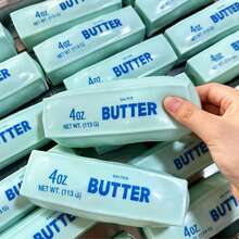 1PC Building Block Butter Stick TPR Soft Slow Rebound Stress Relief Toy, Realistic Building Block Butter Bar Student Venting Squishy,Squishies,Squishy Crunchy Squishy,Squishes, Squish, For Toddler, Halloween Decor, Halloween, Squishy's - Multicolor - View 10