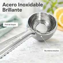 Cuchara de Acero Inoxidable para Helado con Clip de Cierre - Plateado - Ver 5