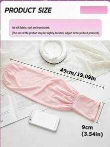 Pelindung Lengan Sutra Es Pelindung UV, Penutup Lengan Pelindung Matahari Musim Panas yang Sejuk dan Bernapas, Pelindung Lengan Elastis Tinggi Longgar Unisex untuk Bersepeda, Mengemudi, Olahraga Luar Ruangan, Warna Polos dengan Logo Acak, Hadiah untuk Pecinta Aktivitas Luar Ruangan - Beraneka warna - View 2