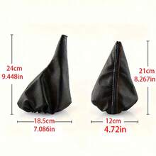 Gear Shift Knob Cover And Handbrake Lever Cover Made Of Artificial Leather For BMW E30 E36 E34 E46 Z3 Manual Transmission - A - View 7