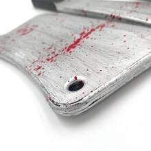 Halloween Prank Realistic Plastic Blood Knife, Bloody Sharp Knife Cosplay Prop Curved Blade Ghost Festival Toy, Halloween Costume, Prank Toy, Holiday Gift, Halloween Gift, Party - Multicolor - View 8