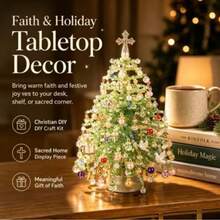 1pc New DIY Beaded Christmas Tree Kit Handmade Beaded Christmas Tree Set - Multicolor - View 4
