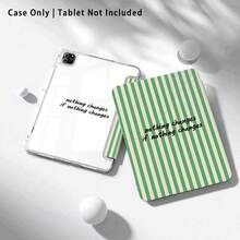 條紋與其他圖案彩繪效果平板保護殼，內建筆槽，相容於 Apple 10代/A16 11代/Air 11 保護殼，相容於華為保護殼 Matepad SE 11/MatePad 11/MatePad 11.5 2025，適用於 Honor Pad 8/9/10/X8/X8A/X9，相容於 /及其他熱門機型 - 款式15 - 查看 3