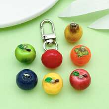 2/10pcs 3D Resin Fruit Charms Simulation Blueberry Apple Pear Mango Tomato Persimmon Pendant For DIY Bracelet Necklace Earring Jewelry Making Findings - Multicolor - View 4