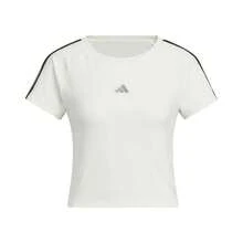 Adidas 運動休衣修身圓領女子短袖T卹 - 白色 - 查看 4