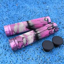 High-Quality Mountain Bike Handlebar Grips 13.5CM Mixed Color Rubber Vertical Striped Non-Slip Wear-Resistant Shock-Absorbing Handlebar Covers Cycling Accessories Balance Bike Handlebar - Multicolor - View 15