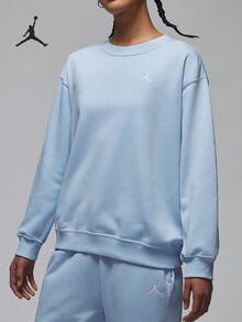 Sweatshirt Olahraga Kasual Hangat Longgar Wanita Nike/Jordan Asli HJ1354-407 - HJ1354-407 - View 1