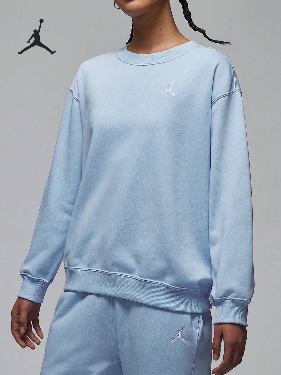 Sweatshirt Olahraga Kasual Hangat Longgar Wanita Nike/Jordan Asli HJ1354-407 - HJ1354-407 - View 1
