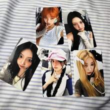 5pcs Wen Ximin Album "NOT CUTE" Photo Cards, High-Quality Double-Sided Glossy LOMO Cards, Iroha & Yua Fan Collection Edition - Multicolor - View 4