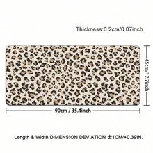 1pc Leopard Print Leather Mouse Pad Extra Long Non-Slip Waterproof Leather Desk Pad Office Gameing Table Mat Back To School, Creative Mousepad For Office Gaming Working - View 10