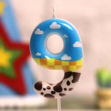 Number 2 Birthday Candle, Cartoon Story Theme Cake Decoration Candle - Birthday Candles - View 17