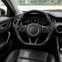 Sarung Setir Mobil Matte Bernapas Pelindung Setir Cocok untuk Bentuk Bulat/D - MultiWarna - View 10