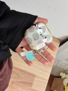 Cute Iridescent Star Apple Pods 4 Protective Case, Compatible With Pod 3, Apple Pro Earphone Shell 2nd Gen, Wireless Bluetooth 3rd Gen, 2nd Gen, Pod Pro 4th Gen, 5 Boxes - White - View 10