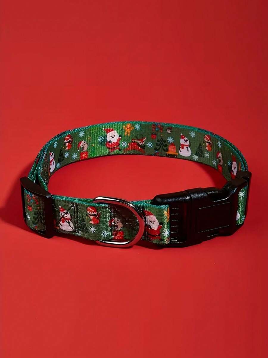 Pet Dog Cat Snowman Collar, Colorful Christmas Pet Collar, Adjustable Collar, Suitable For Cats And Dogs, All Seasons, Party Photography, Christmas Decoration Accessory