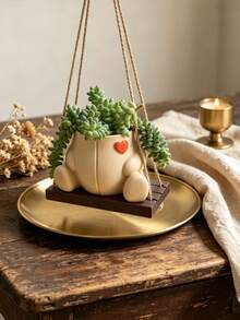 Pot Bunga Gantung Lucu, Pot Bunga Kartun Resin, Dekorasi Gantung Pot Bunga Kreatif untuk Dinding dan Balkon Rumah - Ornamen ayunan - View 5