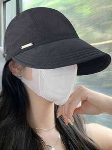 1pc Multicolor Breathable Sun Hat, Fashionable Multifunctional Baseball Cap With Mask Design, Soft And Foldable, Suitable For Outdoor Activities And Daily Wear, Women's Hat, Unisex, Holiday Gift, Men's Hat - Multicolor - View 4