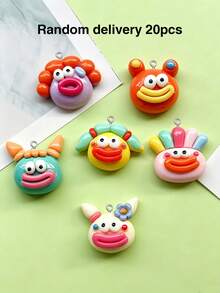 10/20/100pcs Cartoon Glossy Big Mouth Pendant Charm DIY Handmade Keychain Bag Charm Accessory - Cookie Monster - View 21