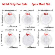 6pcs Snowflake Silicone Resin Molds Set, 6 Styles Hanging Tag Resin Casting Molds With Hole For Epoxy Resin, Aroma Stone, Wax Soap, Candle, DIY Xmas Tree Pendant Winter Holiday Decorations - Snowflake - View 7