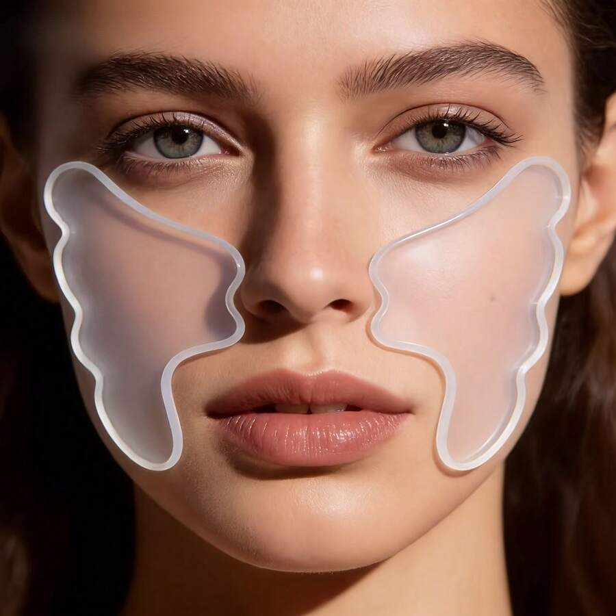 2pcs Large Cheek Wrinkle Patches, Multi-Angle Lifting Design, Multiple Colors Available, Enhances Skin Appearance, User-Friendly, Smooth Texture, Easy To Use, Tight Fit, Face Lifting - Multicolor - View 1