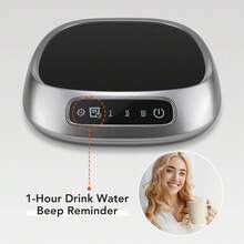 Hailicare Constant Temperature Cup Warmer, 3-Level Temperature Control, Office And Home Use, Touch Control, Timer, USB Powered, Christmas Gift (Warm Only) - Black - View 7