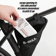 2pcs/Front Bag & Triangle Bag Set/Touchscreen Design/Large Capacity, Suitable For Men And Women, Bicycle Bag, Bicycle Triangle Bag - Multicolor - View 8