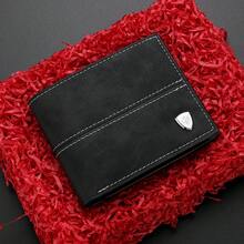 1pc New Men's Wallet, Fashionable Retro Multi-Functional Handheld Wallet, Youth Student Versatile Multi-Slot Card Holder, Fashion Design, Mini Wallet, PU Small Wallet, Lightweight Practical Business Commute, Men's Gift - Multicolor - View 8
