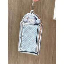 INS Cute Cat & Rabbit Card Holder Rack, PVC Compact 3-Inch Card Display Frame, Rectangular Shape, Decorative Key Chain, Suitable For ID Cards, Bus Cards, ID Photo Frame Pendants - Rectangle - View 14