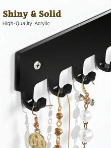 1-2 Pieces Wall-Mounted Necklace Organizer | Self-Adhesive Wall Jewelry Holder For Necklaces And Various Jewelry Items - View 3