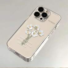 1件極簡清新雛菊花透明軟手機殼 - 彩色 - 查看 3