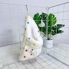 1pc Hanging Sugar Glider Hammock Bed, Soft Comfortable Plush Lined Warm Bird Sleeping Bag, Sugar Glider Hideout Perch Habitat Cage Accessory - View 9