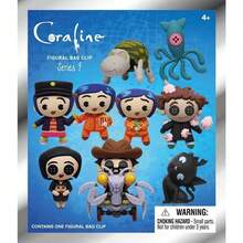 1 Buah Figur 3D Gantungan Kunci LAIKA Coraline Berlisensi, Tas Misteri Acak, Dekorasi Meja, Hadiah untuk Penggemar, Tas Ransel, dan Lainnya - Biru - View 7