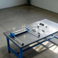 Adjustable 0‑90° Metal Bending Tool, Table Mount Sheet Bender, Easy Assembly For Metal Roofing Fabrication - B - View 1