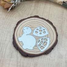 Cute Little Turtle Layered Cutting Mold, DIY Greeting Card Scrapbook Making Tool, Suitable For Children's Theme, Birthday Party Handmade Crafts, Cartoon Animal Paper Art Cutting Template For Scrapbook DIY Handmade - DX1003 - View 2