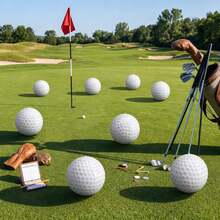 Balon Golf Tiup PVC, Dekorasi Pesta Bertema Golf untuk Digantung, Perlengkapan Pesta, Dekorasi Pesta Dalam dan Luar Ruangan - MultiWarna - View 1
