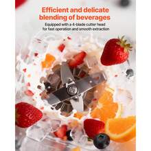 Blender, 68 Oz Professional Countertop Blenders With Shield, 1400W 26000RPM Kitchen Food Processor Combo, Self-Cleaning, Speed Adjustable, 6 Preset Menu For Smoothies, Ice Crushing, Puree, White - White - View 4