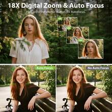 Kamera digital Acer, piksel interpolasi 80MP, layar putar 180 derajat, layar HD 3,0 inci, zoom digital 18x, tekstur CCD, berbagai filter, camcorder vlog tingkat pemula, cocok untuk selfie di luar ruangan, warna hitam. - View 6