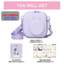 Mini 13/12/11/SE Camera Protective Case, Mini 13 Hard Shell Camera Bag, Includes Photo Album And 10 DIY Stickers, Camera Not Included - View 5